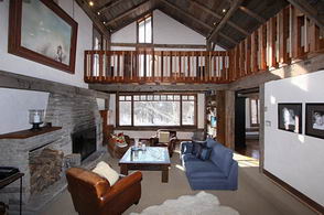 2 Storey Living Room open from Kitchen - Country homes for sale and luxury real estate including horse farms and property in the Caledon and King City areas near Toronto